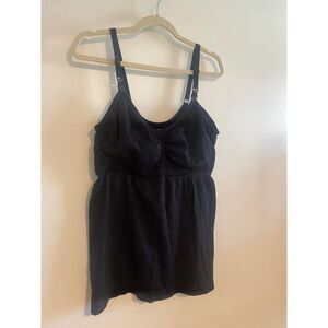 Kindred Bravely Simply Sublime Maternity & Nursing Tank Black Size L